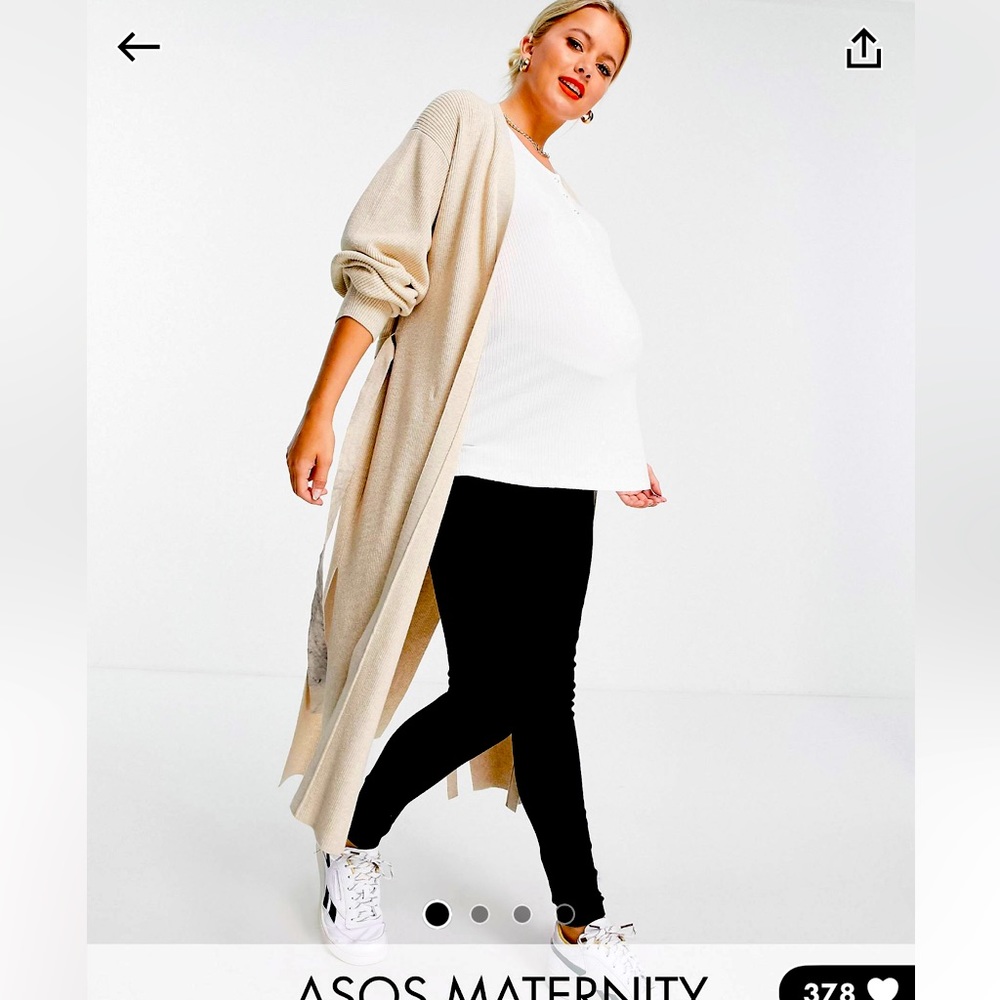 Black maternity jeans 8 -donated